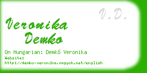 veronika demko business card