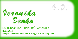 veronika demko business card